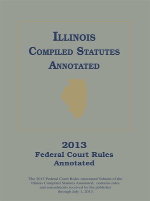 cover image of Illinois Court Rules Annotated